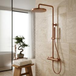 aquanello-eternal-thermostatic-shower-column-copper-25cm